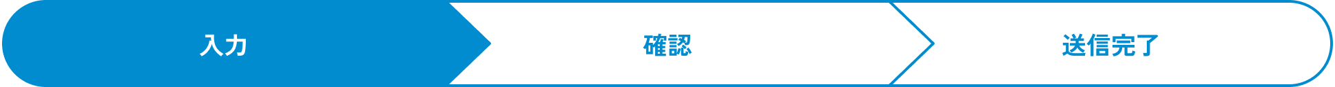 入力　確認　送信完了